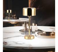Reality Leuchten Jeff Lampada da tavolo LED ricaricabile, ottone, altezza 30 cm, metallo Reality Leuchten
