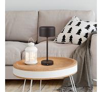 Lampada JEFF ricaricabile metallo nero R59151132