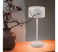 Reality Leuchten Jeff Lampada da tavolo LED ricaricabile, grigio, altezza 30 cm, metallo Reality Leuchten