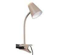 Reality Leuchten - Lampada a LED Pongo R25831143, in plastica beige caldo, imitazione legno, incluso LED da 4,5 Watt, braccio flessibile