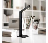 Reality Leuchten Lampada da tavolo LED a batteria Skip, nera, MDF, altezza 37,5 cm Reality Leuchten
