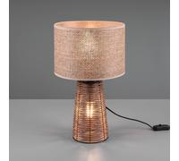 Lampada STRAW con illuminazione anche nella base in rattan colore naturale R50972026