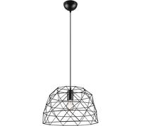 REALITY LEUCHTEN - LAMPADARIO A SOSPENSIONE HAVAL A GABBIA IN METALLO NERO E TES
