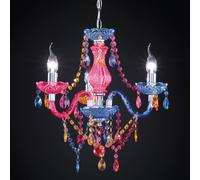 Reality Leuchten Lampadario Perdita a 3 luci colorato R11073017