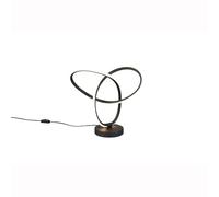 Reality Leuchten Lando R53591132 - Lampada da tavolo a LED, in metallo opaco, con LED da 8 Watt, colore: Nero