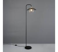 Reality Leuchten Piantana Lauris, nero opaco, altezza 155 cm, metallo, E27 Reality Leuchten