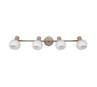 Reality Leuchten Plafoniera Boba, a 4 luci, beige, E14, metallo Reality Leuchten
