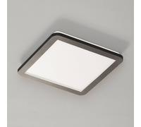 Plafoniera led quadrata metallo nero dimmerabile con interruttore a parete 30x30cm CAMILLU SR62931832