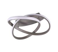 Reality Leuchten Plafoniera LED Course, nichel opaco, 3.000 K, Ø 45 cm Reality Leuchten