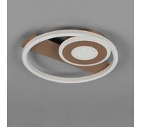 Reality Leuchten Plafoniera LED Horus, caffè, 2.500 lm, 3.000 K, metallo Reality Leuchten