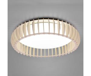 Reality Leuchten Plafoniera LED Monte, CCT, Ø 60 cm, legno chiaro Reality Leuchten