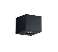 Cordoba applique led da esterno cubo nero con diffusori intercambiabili l.10cm M