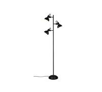 Reality Leuchten R41153032 - Lampada a stelo Gina, in metallo nero opaco, non inclusa 3 x E14