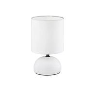 Lampada tavolo LUCI R50351001 base bianco paralume bianco
