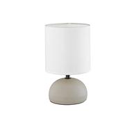 Lampada tavolo LUCI R50351025 base cappuccino paralume bianco