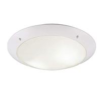 Camaro plafoniera esterno metacrolato bianca d. 33cm ip54 Moderno E27