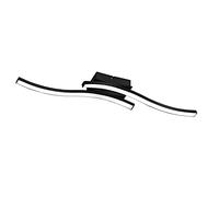 Plafoniera ROUTE LED 2 bacchette ondulate L.54cm antraciteR62472132