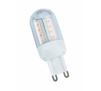 Reality Leuchten R955-01 - Lampadina a goccia a LED, attacco G9, 2,5 W, 200 lm, 3000 K, confezione da 1, ø 2,3 cm x 5,3 cm