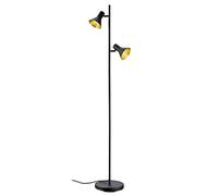 Reality Leuchten Reality R40162002 Lampada a Stelo, Metallo, Nero/Oro E14 - NUOV