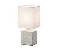 Reality Leuchten Reality R50131001 Ping Lampada Tavolo, 1xE14, 40 W, Quadrato, Bianco, 13x16x30.5 cm E14