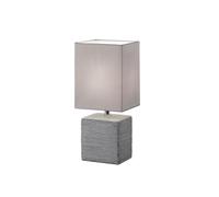 Reality Leuchten Reality R50131087 Ping Lampada Tavolo, 1xE14, 40 W, Quadrato, Titanio, 13x11x29 cm E14