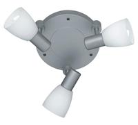 Reality Leuchten Reality R82223987 Metz Faretto, 3xE14, 4 W LED, Titanio/Bian...