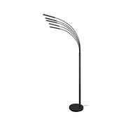 REED PIANTANA LED 5x LED, 3,5W 350lm, 3000K NERO OPACO AD ARCO 5 DIFFUSORI ORIENTABILI E INTENSITA' LUMINOSA REGOLABILE H. 195,5CM