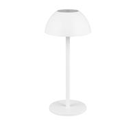 Reality Leuchten Ricardo R54106131 - Lampada da tavolo a LED per esterni, in plastica bianca opaca, con LED da 1,7 Watt, 4 ingressi touch