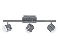 Barra 3 faretti led quadrati ROUBAIX metallo R82153107 acciaio