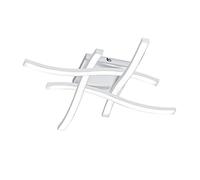 Reality Leuchten Route R62474131 - Plafoniera a LED, in metallo bianco opaco, con 4 LED da 5 Watt