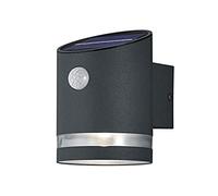Salta applique led da esterno solare ricaricabile antracite con sensore di movim