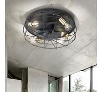 Reality Leuchten Trodheim lampada a soffitto con ventilatore, E27, R61095032, Trodheim [Lampade per Interni > Lampade a Soffitto]