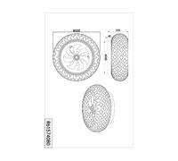 Reality Leuchten Ventilatore Bidar, nero/oro, luce, telecomando, silenzioso Reality Leuchten