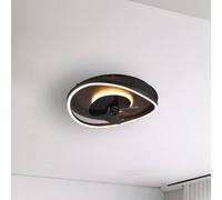 Reality Leuchten Ventilatore LED Sortland, DC, silenzioso, 50 cm, CCT, telecomando Reality Leuchten