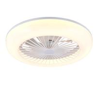 Reality Leuchten Ventilatore MORA R64032101, bianco, 10W, 2700K - 6500K, 1400 lm, dimmerabile
