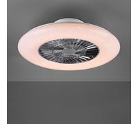 Reality Leuchten Visby lampada a soffitto con ventilatore, LED, R62402106, Visby [Lampade per Interni > Lampade a Soffitto]