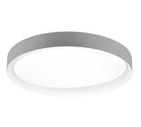 Reality Leuchten Zeta R62712411 - Lampada da soffitto a LED, in plastica, colore: grigio o bianco, con LED da 24 Watt, telecomando
