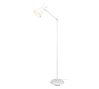 ENZO PIANTANA DIFFUSORE DOPPIO CONO METALLO BIANCO H. 150CM 1 LUCE ATTACCO E27