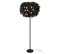 Lampade da terra LEAVY base metallo con foglie lavabili nero e oro H.180 cm nero R40463032