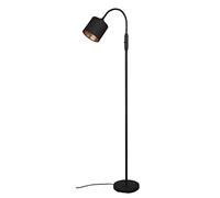 Piantana TOMMY flessibile con paralume nero e oro H.130CM nera R46331079