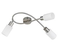 Reality R80013907 Mars Faretto, 3xE14, 40 W, Nichel opaco/Bianco, 45x31.5x22 CM