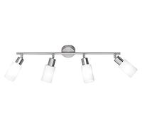 Reality R80014007 Mars Faretto, 4xE14, 40 W, Nichel opaco/Bianco, 60x21CM