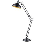 Lampada Da Terra Lampada Da Soggiorno Faretti Oro Nero H 180Cm Regolabile [EEK: Non valutato]