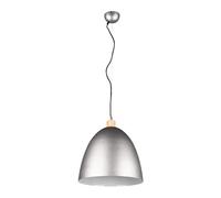 Sospensione JAGGER cono D.40cm legno e metallo nickel anticato R30681967