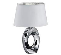 TRIO LIGHTING ITALIA LAMPADA DA TAVOLO PICCOLA TABA ATTACCO E14 CROMO COLORE BIA