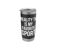 Reality Tv è Il mio sport preferito divertente Fan di reality show Bicchiere termico in acciaio inox doppia parete