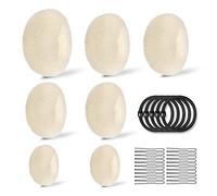 Realizzare Chignon Set,7 pezzi Chignon a Ciambella(4 Dimensioni), 10 Elastici per Capelli,20 Clip a Forma di U,Magic Hair Bun Maker,per Bambine e Donne(Golden)"ine e Donne(Golden)