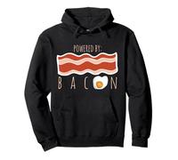 Realizzato da Bacon Funny Bacon e Egg Foodie Bacon Lover Felpa con Cappuccio