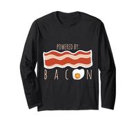 Realizzato da Bacon Funny Bacon e Egg Foodie Bacon Lover Maglia a Manica