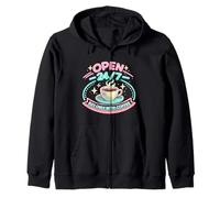 Realizzato da Coffee Vintage Cafe Sign Graphic Felpa con Cappuccio
